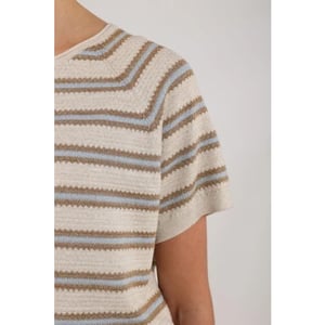 Nukus Nks03040 316 rachel pullover stripe sand/cloudy