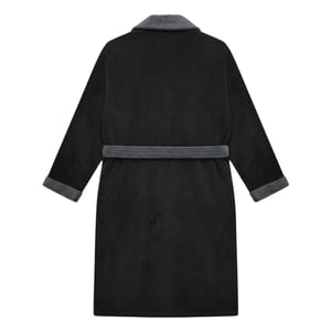 Lambretta Mens Luxury AW25 Dressing Gown (Black/Iron)
