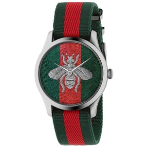 Gucci YA1264148 G-Timeless Bee Textilarmband Herrur