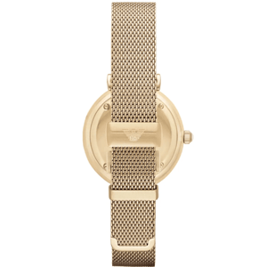Emporio Armani AR1957 Retro Dames 32mm Gouden RVS Horloge