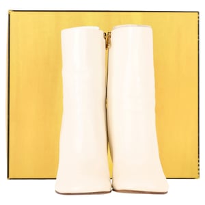 Fendi First Ankle Boots in White Leather