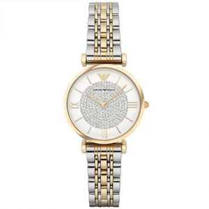 Emporio Armani AR8031 Dames T-Bar Gianni Twee-Tone Horloge 32mm