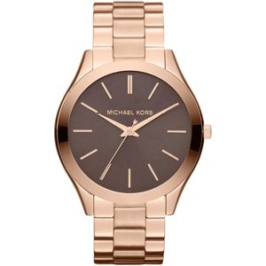 Michael Kors Slim Runway MK3181 42mm Roze Gouden Dameshorloge