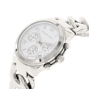 Michael Kors Runway Twist MK3149 Dames RVS Chronograaf Horloge 38 mm