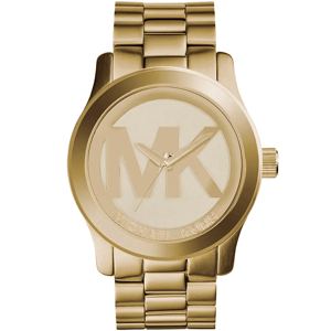 Michael Kors Runway XL MK5473 Damklocka i guld rostfritt stål 45 mm