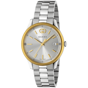 Gucci YA1264233 G-Timeless Klocka med silverfärgad urtavla för män och kvinnor
