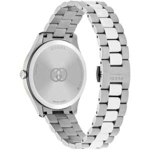 Gucci YA1264233 G-Timeless Klocka med silverfärgad urtavla för män och kvinnor