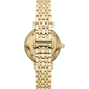 Emporio Armani AR11608 Gouden 32mm Dames Twee-Hand Stalen Horloge