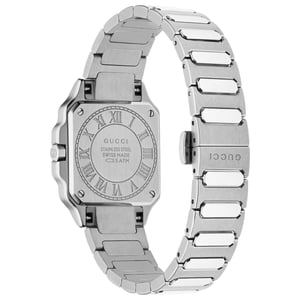 Gucci G-Flat YA166501 Damklocka med rosa urtavla i rostfritt stål 30mm