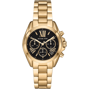 Michael Kors Bradshaw MK6959 36mm Gouden RVS Dames Chronograaf Horloge