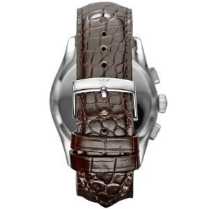 Emporio Armani AR0671 Velente Chronograaf 42 mm Bruin Leren Herenhorloge