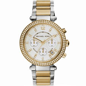 Michael Kors MK5626 Parker Ladies Chronograph Watch, Two-Tone Stainless Steel