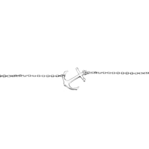 Sterling Silver Anchor Charm Anklet