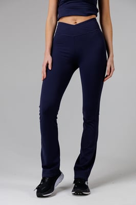 Navy Wrap Front Fcuk Stretch Yoga Pant