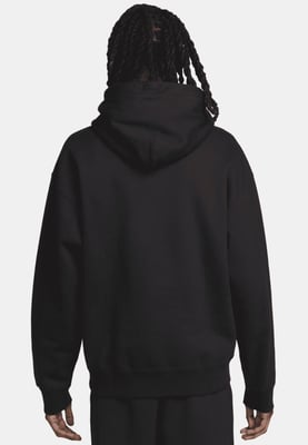 Nike Solo Swoosh Mens Fleece Pullover Hoodie in Black