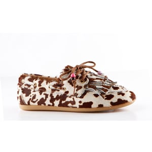 DWRS Label Latty fringes cow hair on