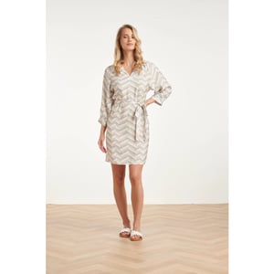 Smashed Lemon Dames jurk met chevron print |
