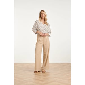 Smashed Lemon V-hals top met chevron print |