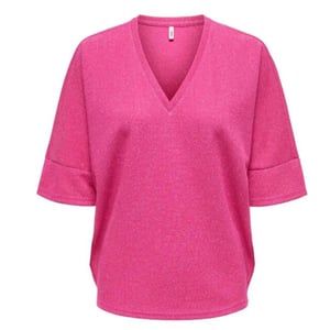 Only Onlivy s/s glitter v-neck top cs jr