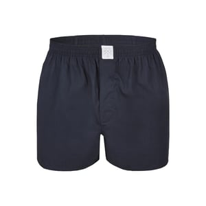 MG-1 Wijde boxershorts heren geweven katoen 5-pack blauw/zwart