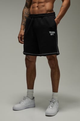 Training Dept Contrast Stitch 7inch Short