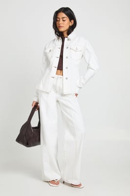 Seam Detail Straight Leg Jean