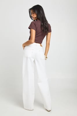 Seam Detail Straight Leg Jean