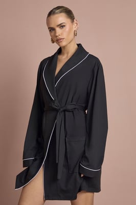 Bridal 'Bridesmaid' Jersey Embroidered Mini Robe