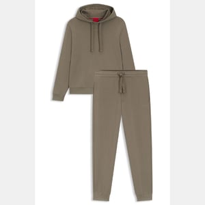 Men's Hugo Dapo Dayote Contrast Logo Tracksuit in Grey
