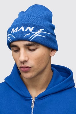Man Ribbed Knitted Beanie