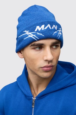 Man Ribbed Knitted Beanie