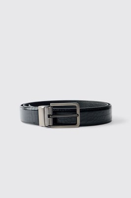 Faux Croc PU Textured Belt