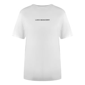 Love Moschino Bold Logo White T-shirt