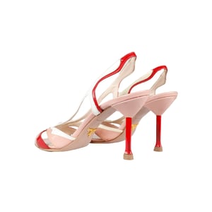 Prada Tri-color Slingback Heel Sandals - '10s