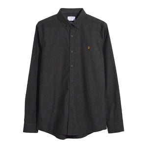 Farah Heren Steen Slim Overhemd (Groen)