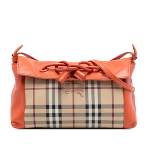 Pre-owned Haymarket Check Coated Canvas Leah Crossbody