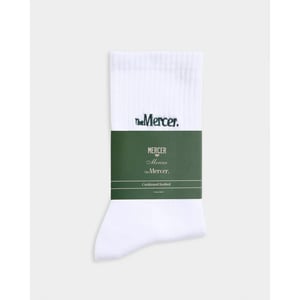 Mercer Amsterdam the mercer classic sock meac261001 100 white