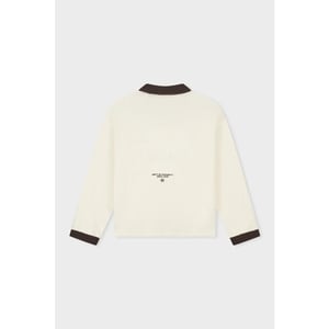 Equalité Ash knit longsleeve polo brown off