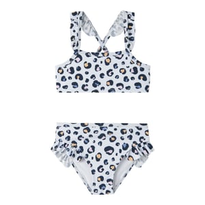 Name It Meisjes bikini set nmfzanimal wit/multicolor dierenprint