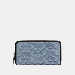 Accordion Wallet In Loved Signature Denim