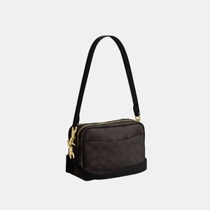 Mini Carey Crossbody Bag In Signature Canvas