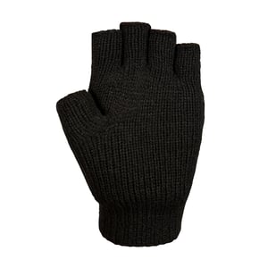 Trespass Dita gebreide vingerloze handschoenen voor volwassenen (Zwart)