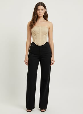 Stone Bardot Korsett-top