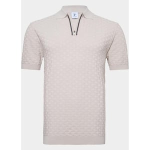R2 Amsterdam Polo korte mouw zipper polo short sleeve cott 132.polo.018/045