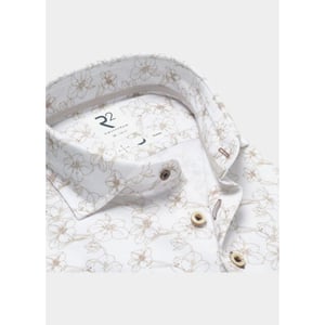 R2 Amsterdam Casual hemd lange mouw flower cotton sorona 132.wsp.006/045
