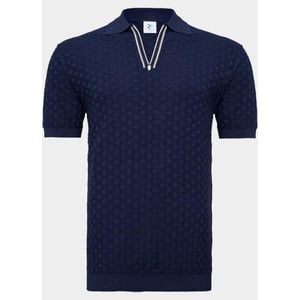 R2 Amsterdam Polo korte mouw zipper polo short sleeve cott 132.polo.018/010