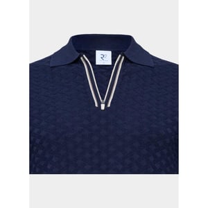 R2 Amsterdam Polo korte mouw zipper polo short sleeve cott 132.polo.018/010