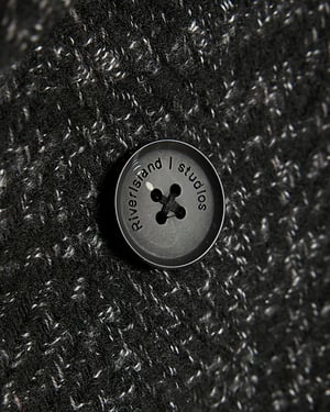 River Island Mini Boys Peacoat Black Check