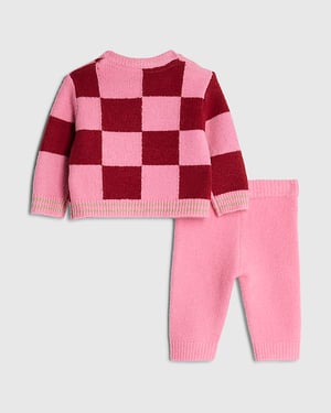 River Island Baby Girls Santa Jumper & Leggings Set Nephthys Pink
