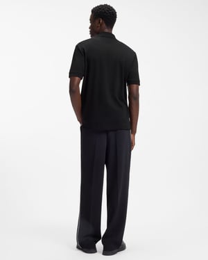 Dalomino Short Sleeve Polo Shirt in Black